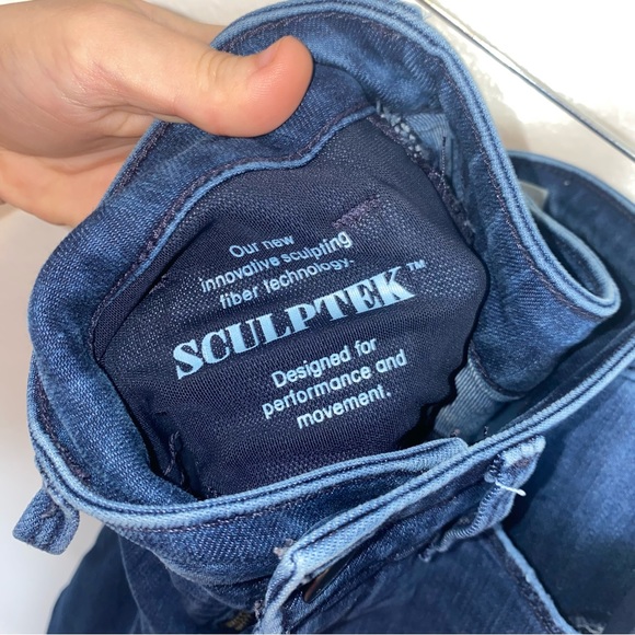 Athleta Sculptek medium wash high rise skinny jeans - Picture 9 of 10